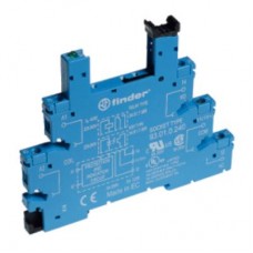 93017125, Розетка с винтовыми клеммами (с зажимной клетью) для реле 34 серии; питание 125В DC; в комплекте пластиковая клипса; опции: LED